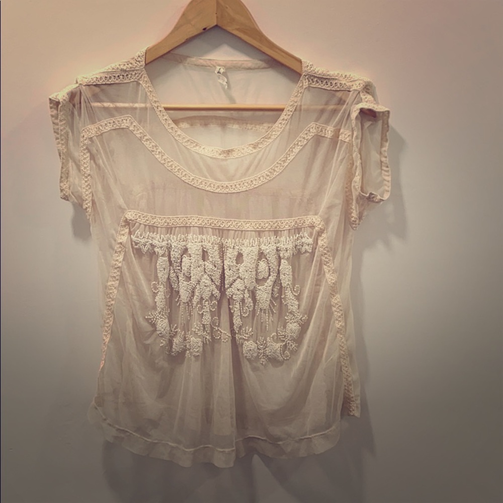 Vintage hand beaded top